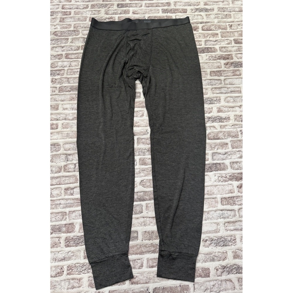 Uniqlo Heattech Men's Tights Fleece Lined Base Layer Pants Gray XL‎